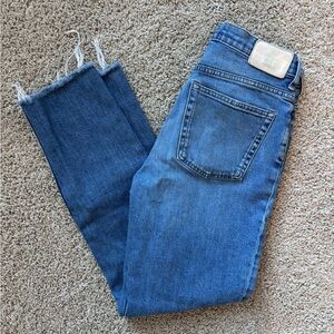 Everlane checky Jean 26 regular medium wash straight